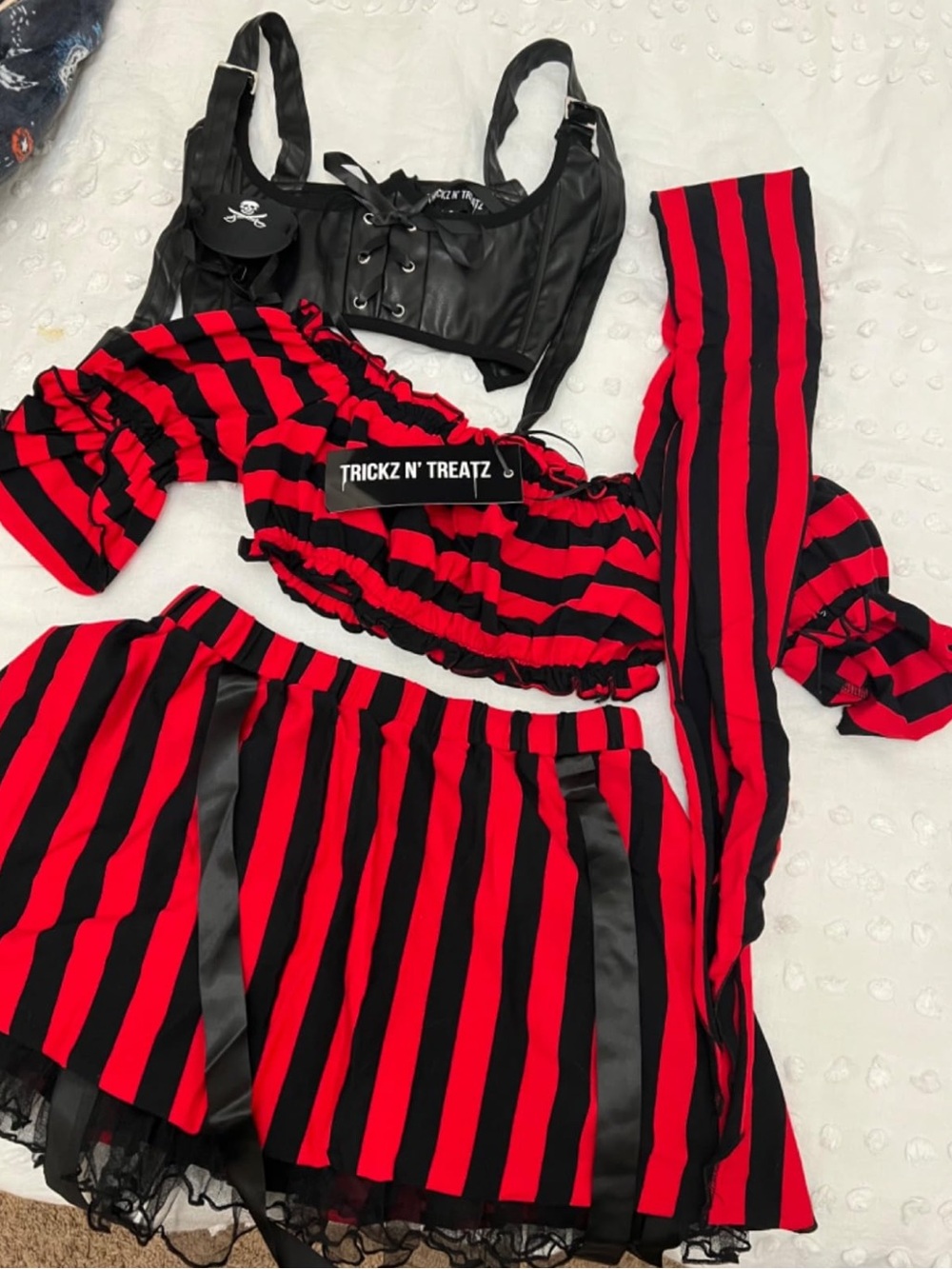 Dolls Kill X Trickz n Treatz Striped Pirate Costume